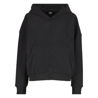 URBAN CLASSICS Jacquard Velvet Oversized Reißverschlusspullover Black L