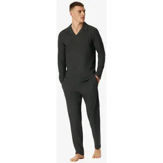 SCHIESSER Pyjama Selected Premium Warming Grau 52