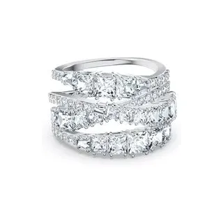 Swarovski Ring - Swarovski Twist Ring 5584650 (Größe: 52) - Gr. 52 - in Silber - für Damen