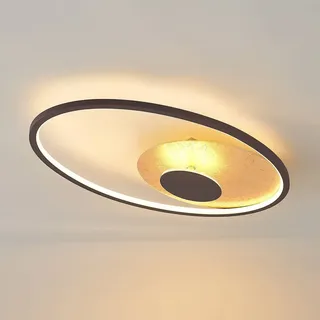 LINDBY Feival 2 LED Deckenleuchte 61 x 36 cm braun/gold