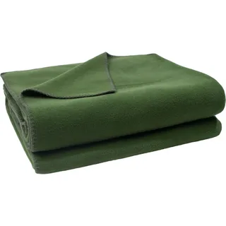 Zoeppritz Soft-Fleece Decke 160 x 200 cm dark jade