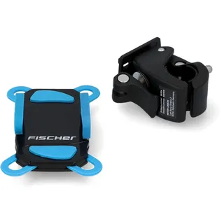 Fischer Fahrrad Handyhalterung 360° drehbar Schwarz/Blau