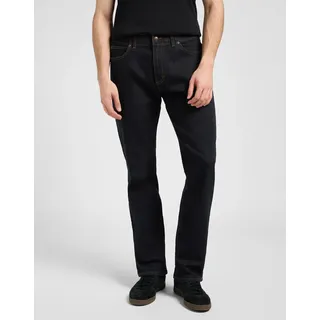 Straight-Jeans LEE "Extreme Motion", Herren, Gr. 34, Länge 34, schwarz (new rinse), Denim/Jeans, Obermaterial: 77% Baumwolle, 21% Polyester, 2% Elasthan, normal lang, Jeans Straight-Jeans, Extreme Motion Stretchware