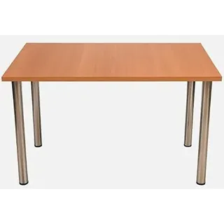 All4All Esstisch 100 cm - Wohnzimmer Tisch - Moderne Küchentisch - Esszimmermöbel - Dining Table - Esszimmertische - Küchentisch Klein - Buche 100 x 60 cm