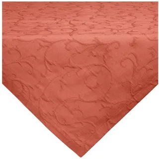 Erwin Müller Mitteldecke Mitteldecke "Düsseldorf", bügelfrei Uni/Ranke orange 80 cm x 80 cm