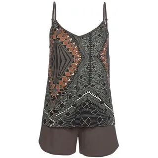 LASCANA Shorty Pyjama-Shorts Braun 32/34