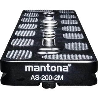 Mantona AS-200-2M Schnellwechselplatte Schwarz