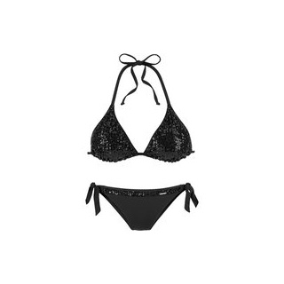BRUNO BANANI Triangel-Bikini Damen schwarz Gr.34 Cup A/B