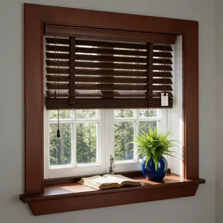 Holzjalousien Kabellose Holz-Jalousien 5 cm Lamellen Jalousette Echtholz Verdunkelungs-Rollos für Fenster Innen Portes 45cm 55cm 60cm 75cm 105cm 150 160 180cm Wetterfest