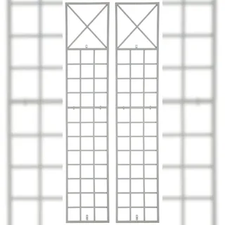 CLP Rankgitter Trigo 2er Set 0 x 0 cm Weiß