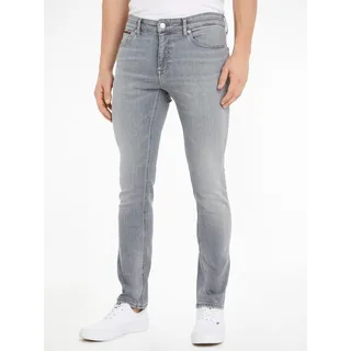 5-Pocket-Jeans TOMMY JEANS "SCANTON SLIM" Gr. 34, Länge 34, grau (denim black 1bz) Herren Jeans 5-Pocket-Jeans