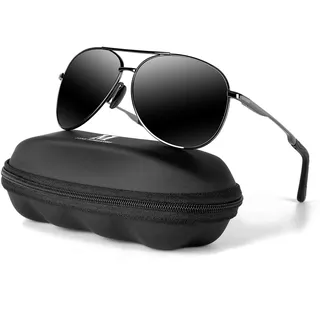 MXNXEU Sonnenbrille Herren Polarisiert Unisex Pilotenbrille | Fahrerbrille,Herren/Damen Leicht Metallrahmen Retro Fliegerbrille,Fahren,Angeln,Golfen,UV400-Schutz, Sportarten Sonnenbrille
