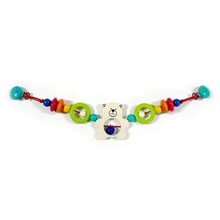 HESS SPIELZEUG Kinderwagenkette Babyspielzeug Kinderwagenkette Teddy BxLxH 520x35x90mm NEU bunt