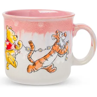 Silver Buffalo Winnie the Pooh Group Tasse mit reaktiver Glasur, Keramik, Camper, 590 ml