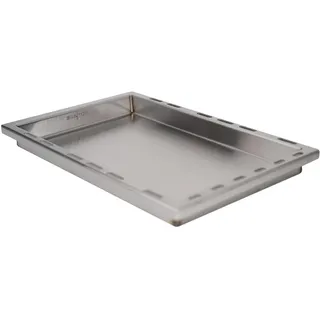 CHEFGASTRO Grillplatte Edelstahl einsetzbare Plancha für Rogue SE 425 525 625 & Freestyle | 28 x 45,1 x 4 cm für Gasgrills