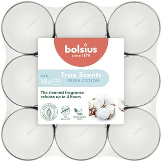 Bolsius True Scents Teelichter 18 St. weiß