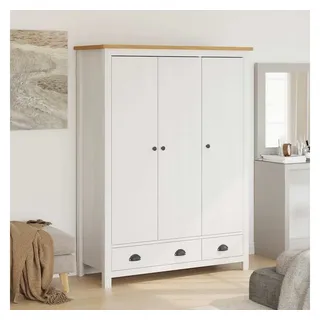 vidaXL Kleiderschrank Hill 127 x 170 x 50 cm Weiß