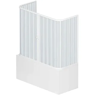 ROLLPLAST PINTO Dreiseitige PVC Badewanne-Kabine 70x140 mit zentraler Öffnung Mod. Nicla