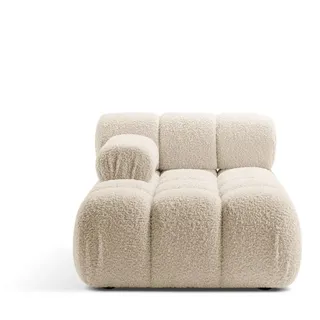 Micadoni Recamiere Bellis, Chaise Longue 1-Sitzer Modul beige