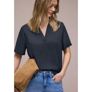 STREET ONE Kurzarmbluse Blau 38
