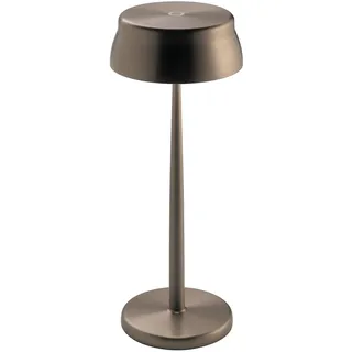 Zafferano, Sister Light Wi-Fi Lampe, Wiederaufladbare und Kabellose Tischlampe mit Fernbedienung, Geeignet für den Innen- und Außenbereich, Stufendimmer, 2200-4000 K, Höhe 32,8 cm, Farbe Kupfer