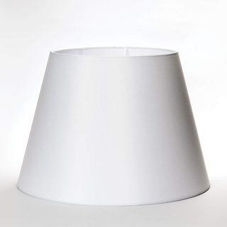 Stoff Lampenschirm E27 oben Weiß 38cm Textilschirm Tischlampe Stehlampe Boylampe Boyleuchte