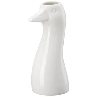 HUTSCHREUTHER Dekovase Gans-Vase Weiss Vase 20 cm (Vasen), Vasen bunt|weiß