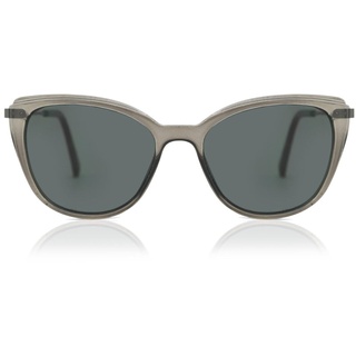 Montana Eyewear Sonnenbrille CP121 aus Kunststoff & Metall in Cat-Eye-Form Grau Transparent