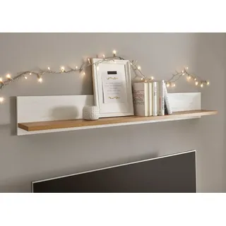 OTTO home Wandregal Westminster, Wandboard im Landhausstil, Hängeregal, Wandhalter, mit Ablagefach, vielseitig einsetzbar, 138 cm breit weiß