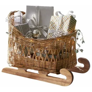 Mirabeau Weihnachtsfigur Deko-Schlitten Quileta braun (kein Set, kein Set) braun
