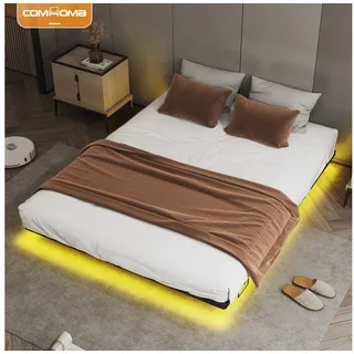 COMHOMA 120 x 190 cm LED Metallbett