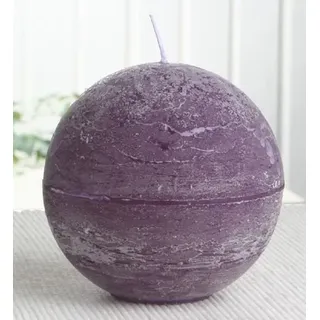 Rustik-Kugelkerze, 10 cm Ø, lila-violett