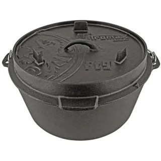 VAHB Petromax Feuertopf ft9 mit Füße aus Gusseisen für 8-14 Personen ø 31,5 cm: Dutch Oven Schmortopf Grill Topf Töpfe Bräter