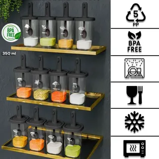Jungengel Frischhaltedose transparent/weiß 350 ml 12-teiliges Set