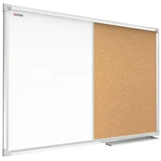 ALLboards Kombitafel 120 x 90 cm braun/weiß