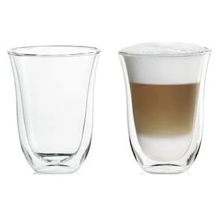 DeLonghi Kaffeegläser 5513214611 Latte Macchiato, doppelwandig, 220ml, 2 Stück
