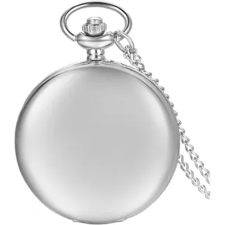 Jewelrywe Herren Damen Taschenuhr Classic Glänzend Kettenuhr Analog Quarz Uhr Mi