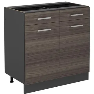 Vicco Schubladenschrank R-Line 80 x 46 x 81,6 cm Grau