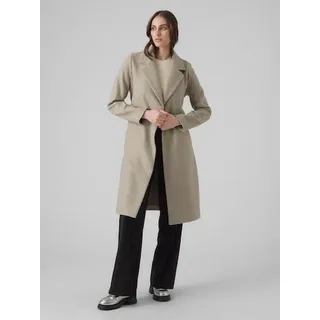 Vero Moda Langmantel VMFORTUNEAYA SS23 LONG COAT NOOS Kunstfaser braun M (38)