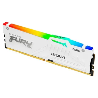 Kingston FURY Beast DDR5 6000MT/s RGB 32GB Modul (1x32GB) CL30 Weiß KF560C30BWEA-32