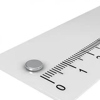 10 x Neodym Scheiben Magnet, 5 x 1 mm, vernickelt, Grade N45, Supermagnet zum Basteln