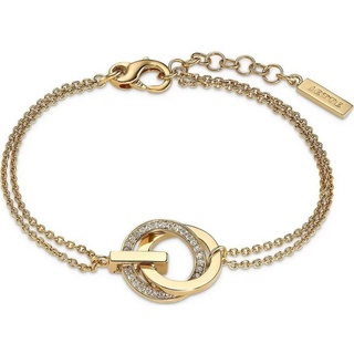 JETTE Armband JETTE Damen-Armband 925er Silber 30 Zirkonia, modern gelb|goldfarben