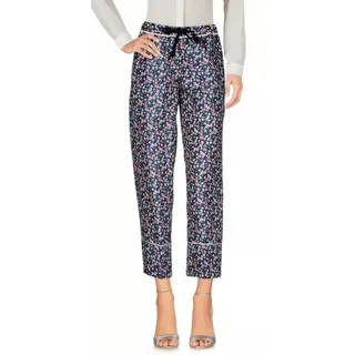 MONCLER Loungehose Seidenhose Floral Seide mit Blumendruck Elastischer Bund für hohen Tragekomfort bunt S