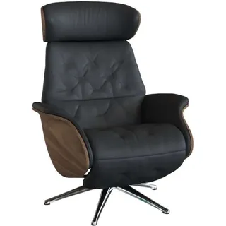 flexlux Relaxsessel Volden elektrisch 81 x 111 x 90 cm schwarz mit Kopfteil