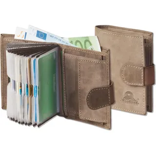 WOODLAND Kompakte Geldbörse Unisex braun