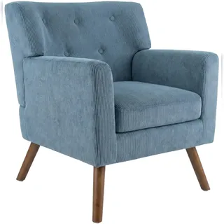 CLP Sessel Kioni Cordbezug 1er 150 x 150 x 150 cm Blau