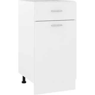 vidaXL Unterschrank Schubunterschrank 40 x 46 x 81,5 cm Weiß