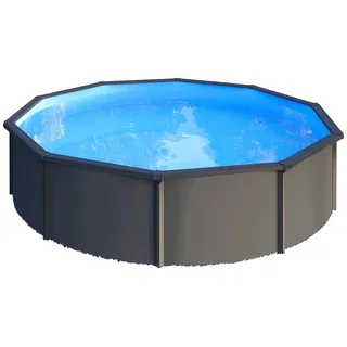 SUMMER FUN Stahlwandpool Set 350 x 120 cm grau