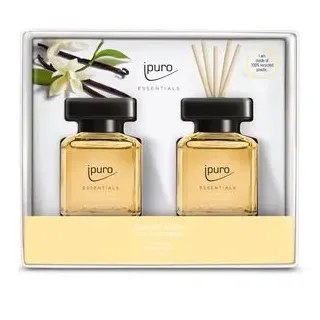 ipuro Raumduft Essentials, 2x 50 ml, mit Stäbchen, soft vanilla