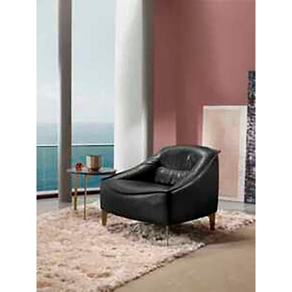 JVmoebel Sessel Sessel Polster Sitzer Modern Design Leder Relax Sessel Lounge Luxus schwarz